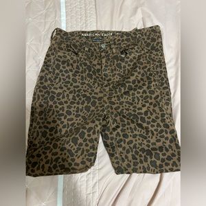 American Eagle cheetah skinny jeans